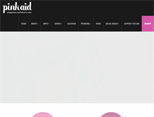 Tablet Screenshot of pinkaid.org